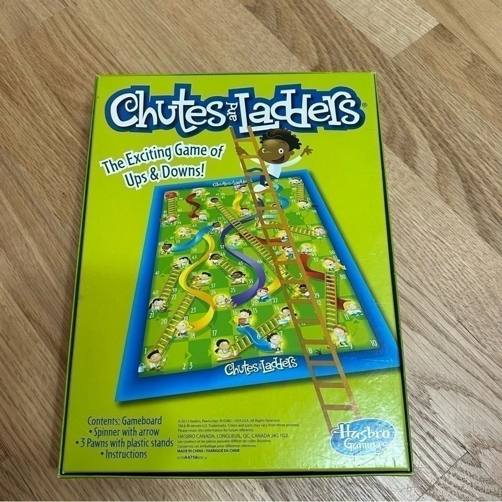 Chutes and Ladders Hasbro Board Game Kids Toy